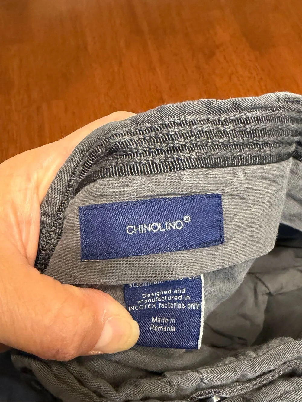 Incotex Slowear Chinolino Mens Gray Linen Cotton Trousers Chino Pants 34x32